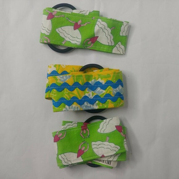 Handmade Fabric Headbands Lot of 8 Floral Geometric Ballerina Stretch Hair Bands - Picture 4 of 10